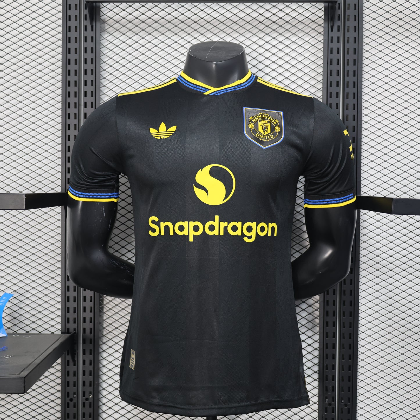 MANCHESTER UNITED TERZA MAGLIA THIRD AWAY BLACK NERO 25 / 26