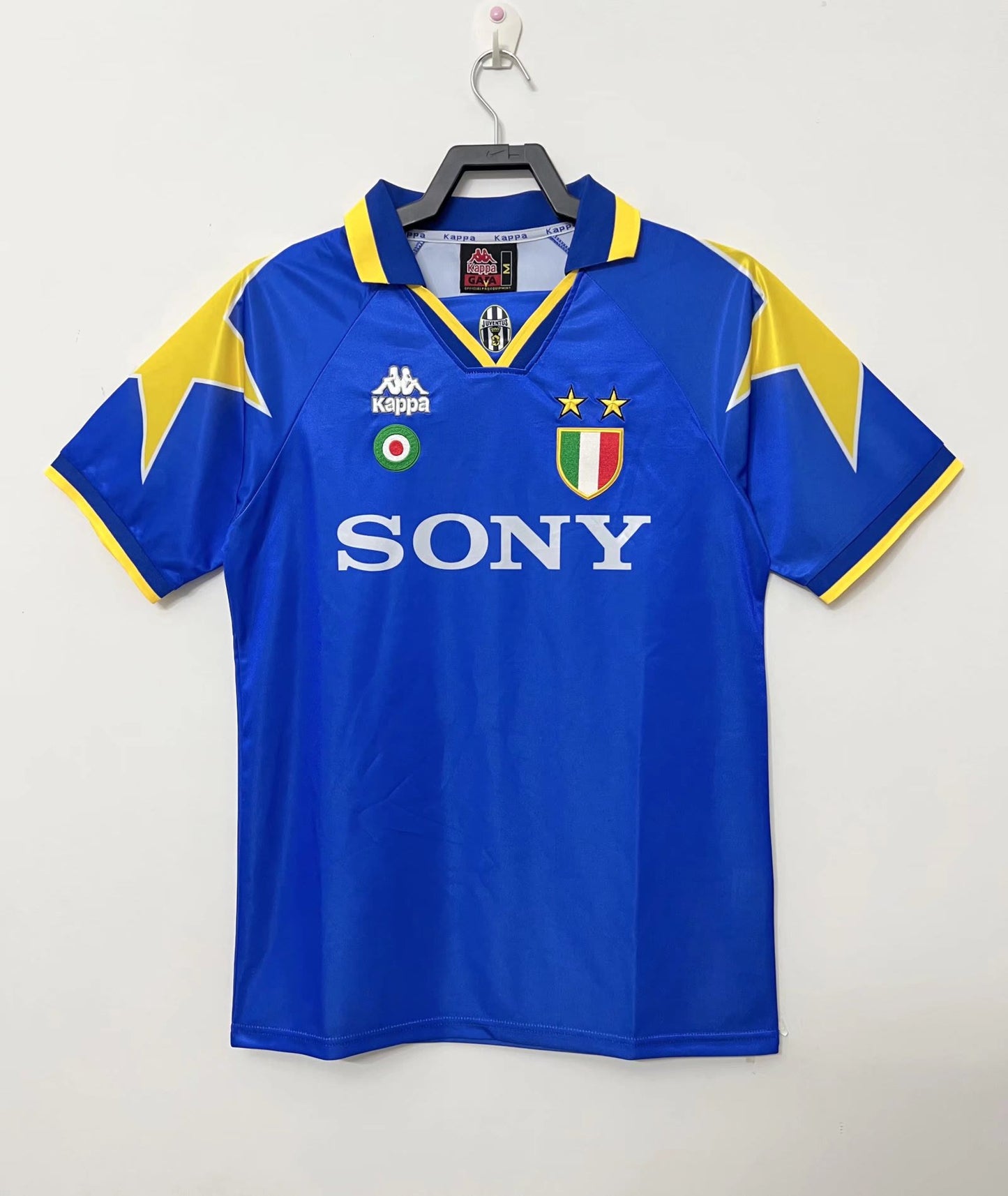 JUVENTUS VINTAGE STAGIONE 95/96 BLU STELLE GIALLE