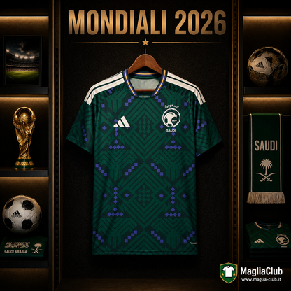 ARABIA SAUDITA PRIMA MAGLIA HOME CASA MONDIALI 26