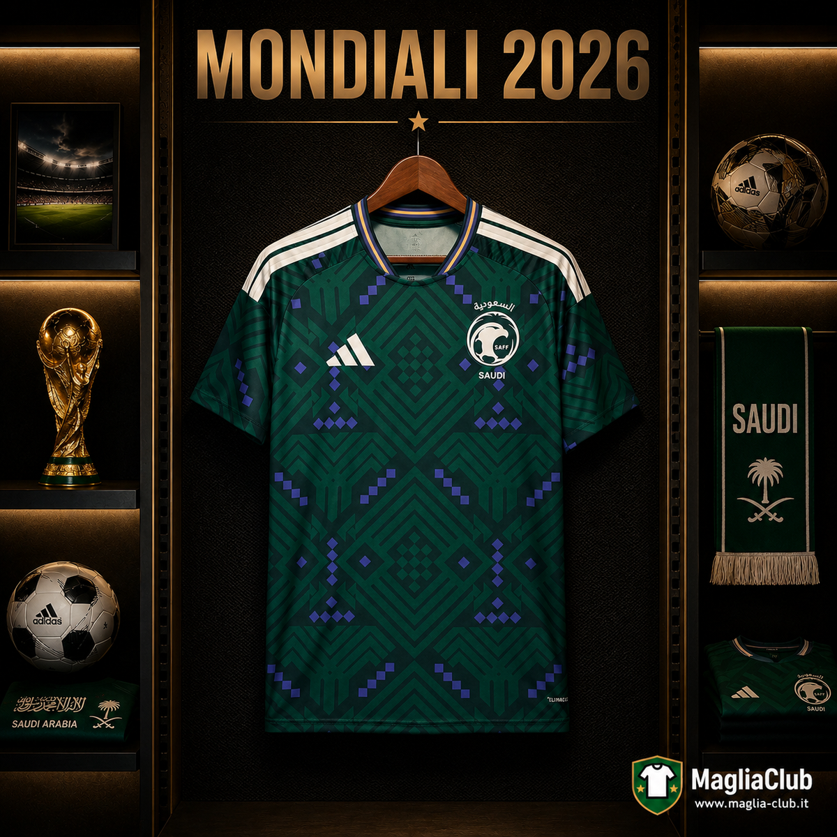 ARABIA SAUDITA PRIMA MAGLIA HOME CASA MONDIALI 26