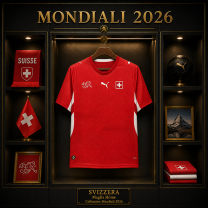SVIZZERA PRIMA MAGLIA HOME CASA MONDIALI 26