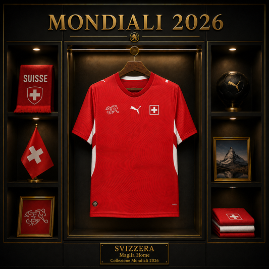 SVIZZERA PRIMA MAGLIA HOME CASA MONDIALI 26