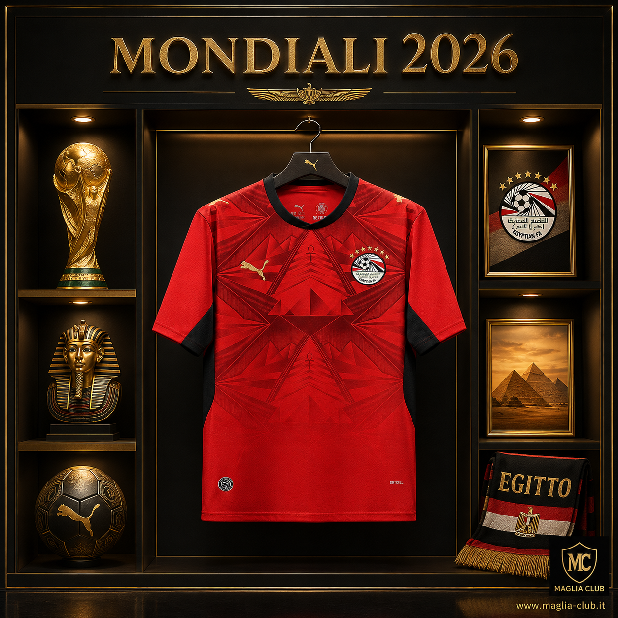 EGITTO PRIMA MAGLIA HOME CASA MONDIALI 26