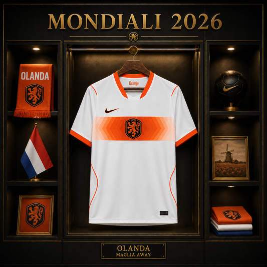 OLANDA SECONDA MAGLIA AWAY FUORI CASA MONDIALI 26