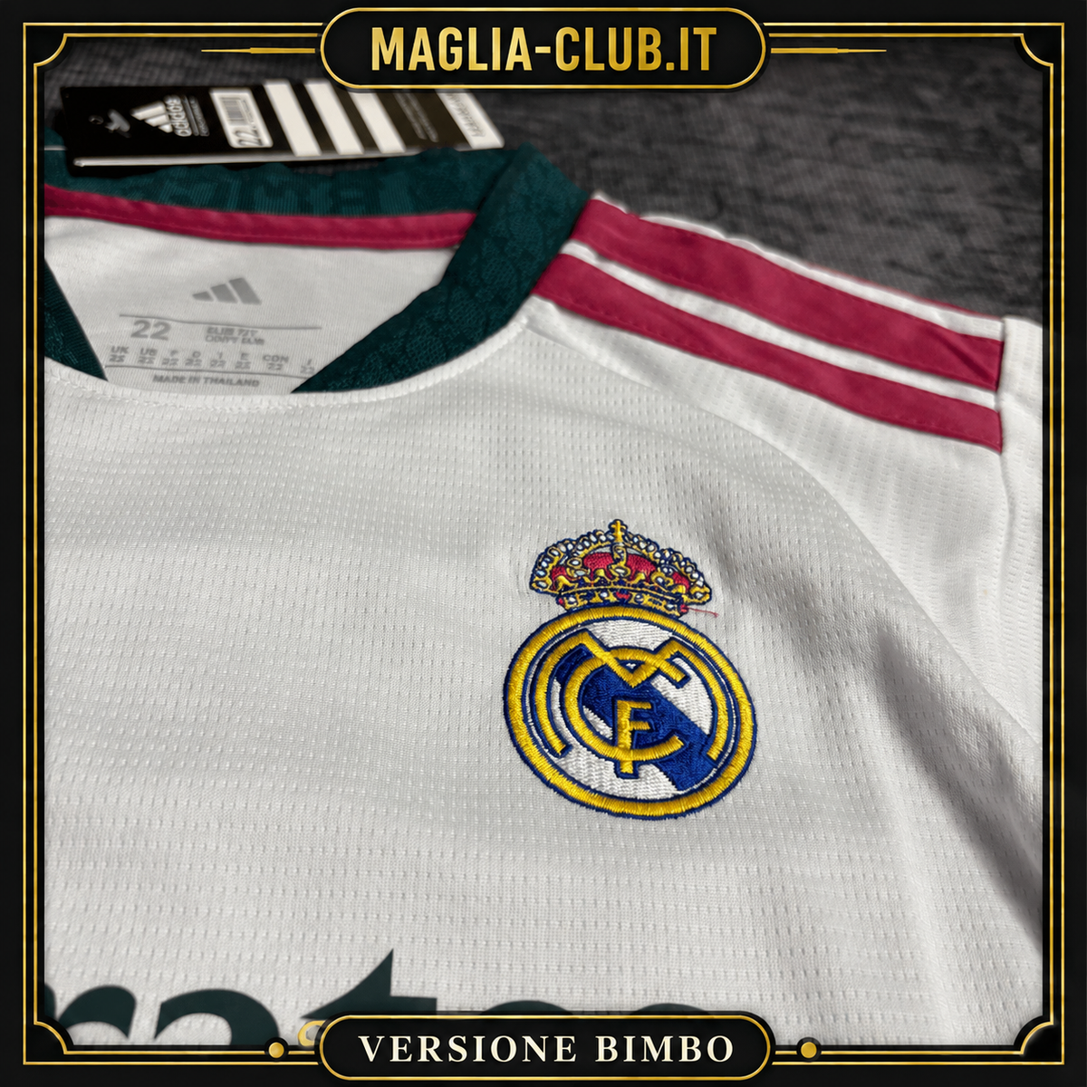 REAL MADRID KIT BIMBO PRIMA MAGLIA HOME CASA 26 / 27