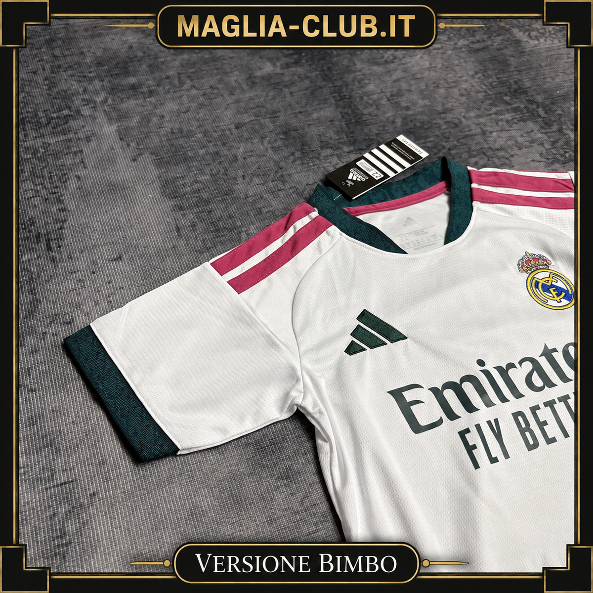 REAL MADRID KIT BIMBO PRIMA MAGLIA HOME CASA 26 / 27
