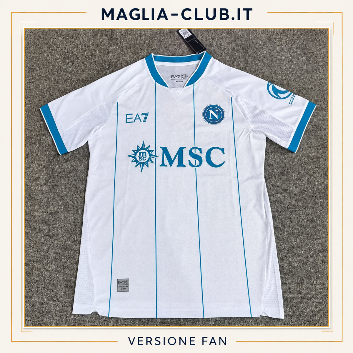 NAPOLI SECONDA MAGLIA AWAY TRASFERTA 26 / 27 CENTENARIO