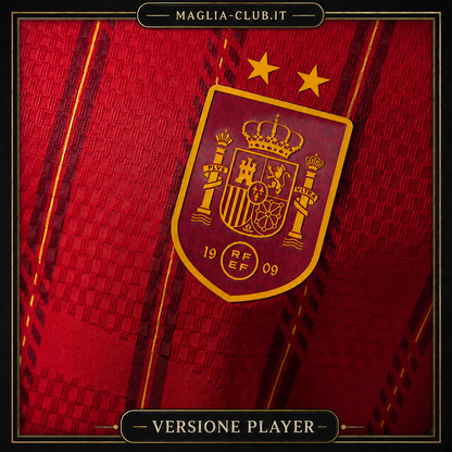 SPAGNA PRIMA MAGLIA HOME CASA CAMPIONI SECONDA STELLA MONDIALI 26
