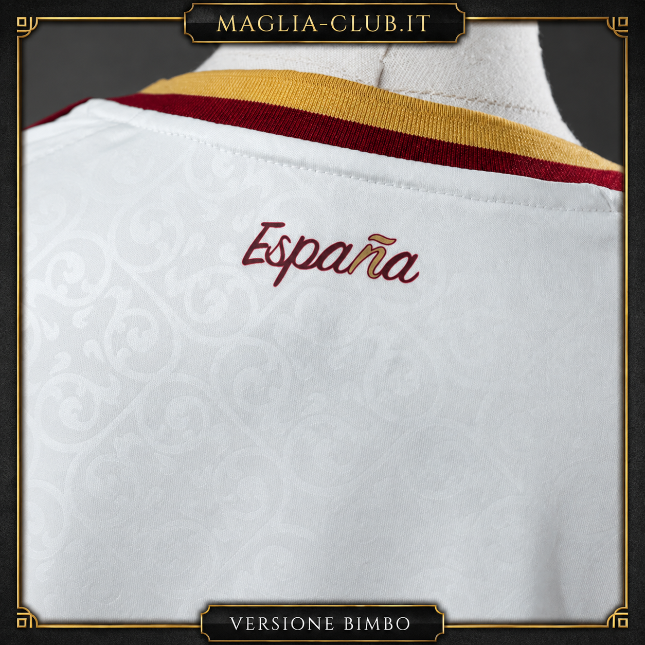 SPAGNA KIT BIMBO SECONDA MAGLIA AWAY FUORI CASA CAMPIONI SECONDA STELLA MONDIALI 26