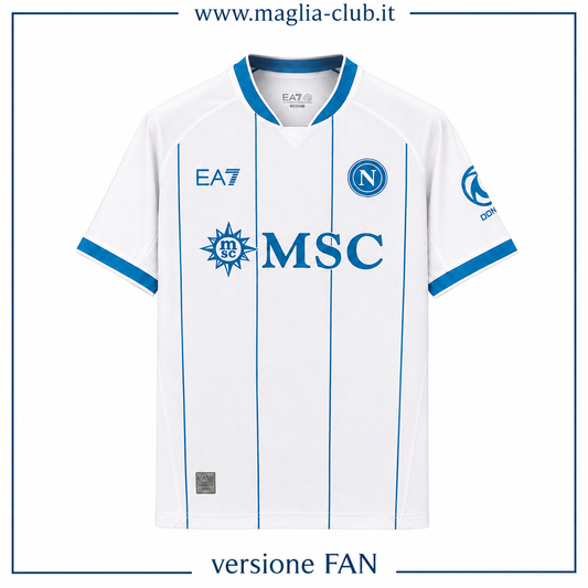 NAPOLI SECONDA MAGLIA AWAY TRASFERTA 26 / 27 CENTENARIO