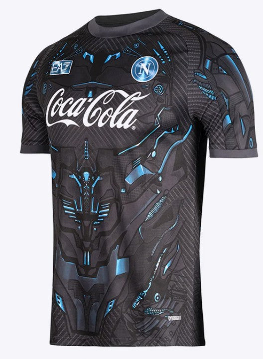 NAPOLI MAGLIA ALLENAMENTO CYBORG NERO 2025 / 2026