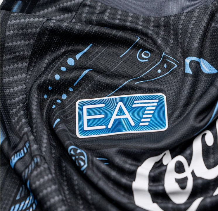 NAPOLI MAGLIA ALLENAMENTO CYBORG NERO 2025 / 2026