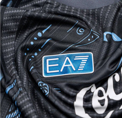 NAPOLI MAGLIA ALLENAMENTO CYBORG NERO 2025 / 2026