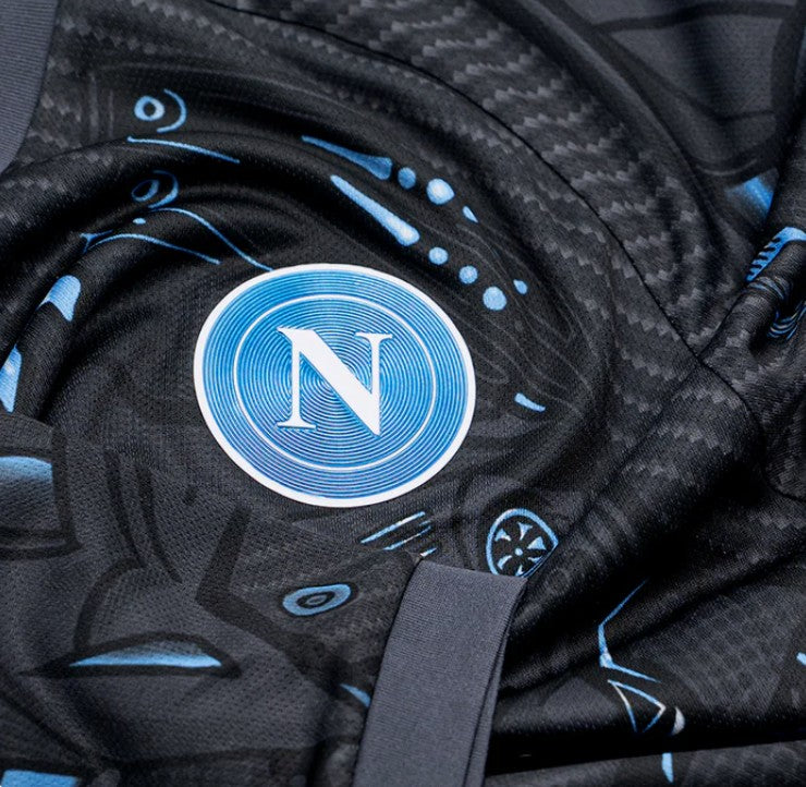 NAPOLI MAGLIA ALLENAMENTO CYBORG NERO 2025 / 2026