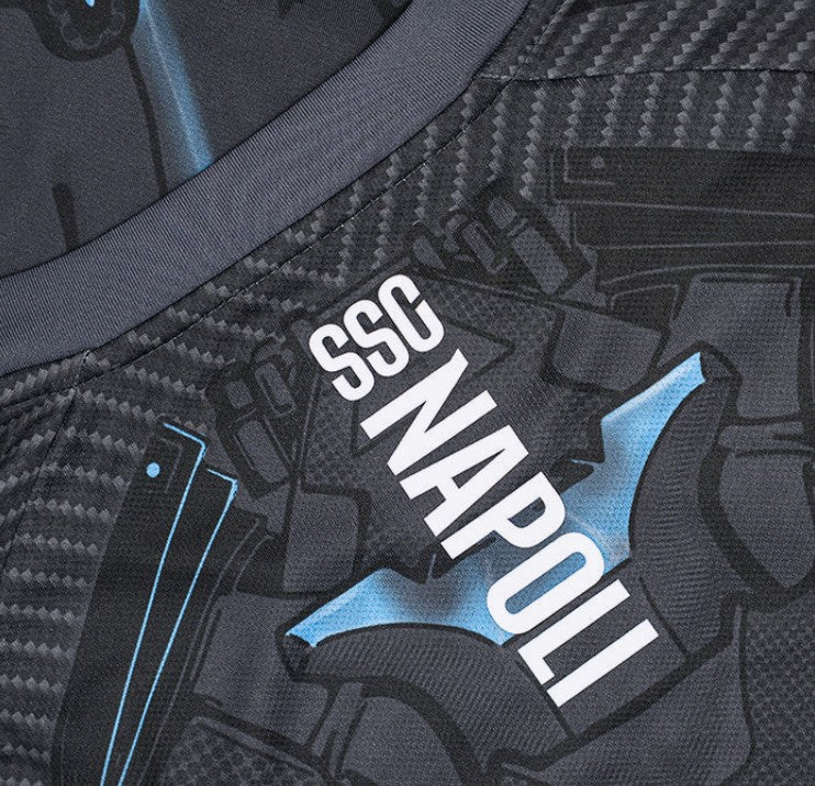 NAPOLI MAGLIA ALLENAMENTO CYBORG NERO 2025 / 2026