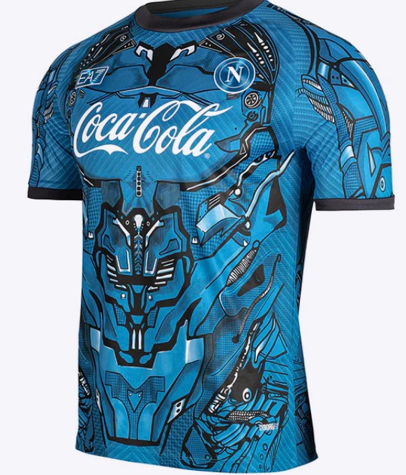 NAPOLI MAGLIA ALLENAMENTO CYBORG BLU 2025 / 2026