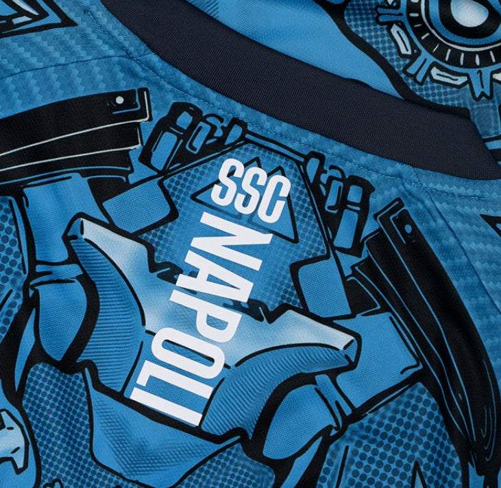 NAPOLI MAGLIA ALLENAMENTO CYBORG BLU 2025 / 2026