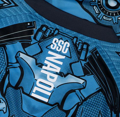 NAPOLI MAGLIA ALLENAMENTO CYBORG BLU 2025 / 2026