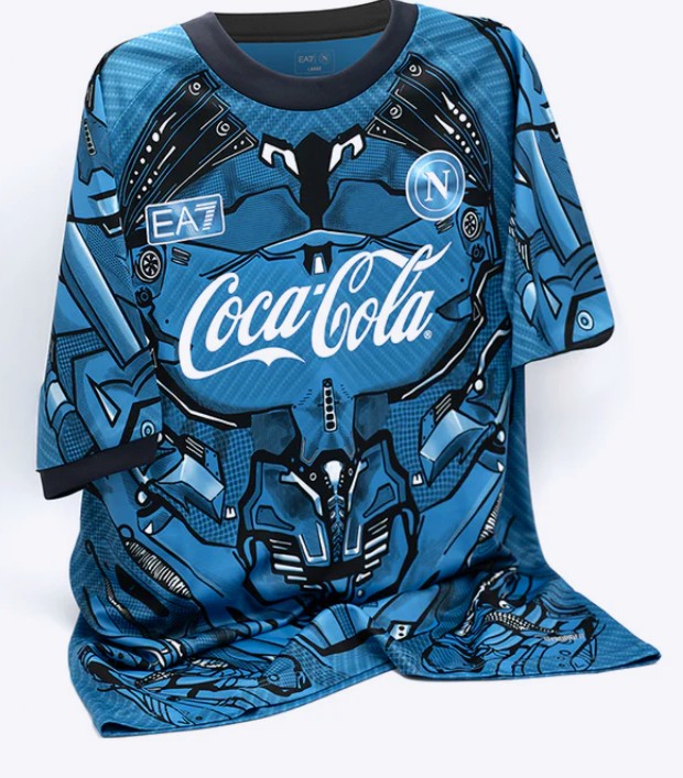 NAPOLI MAGLIA ALLENAMENTO CYBORG BLU 2025 / 2026