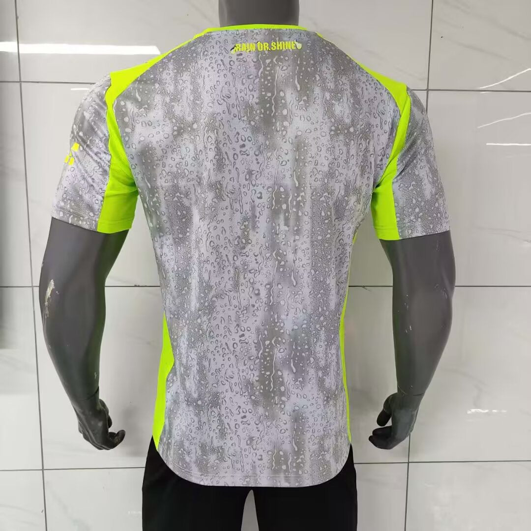 MANCHESTER CITY MAGLIA AWAY RAIN PIOGGIA GIALLO GRIGIO 25 / 26