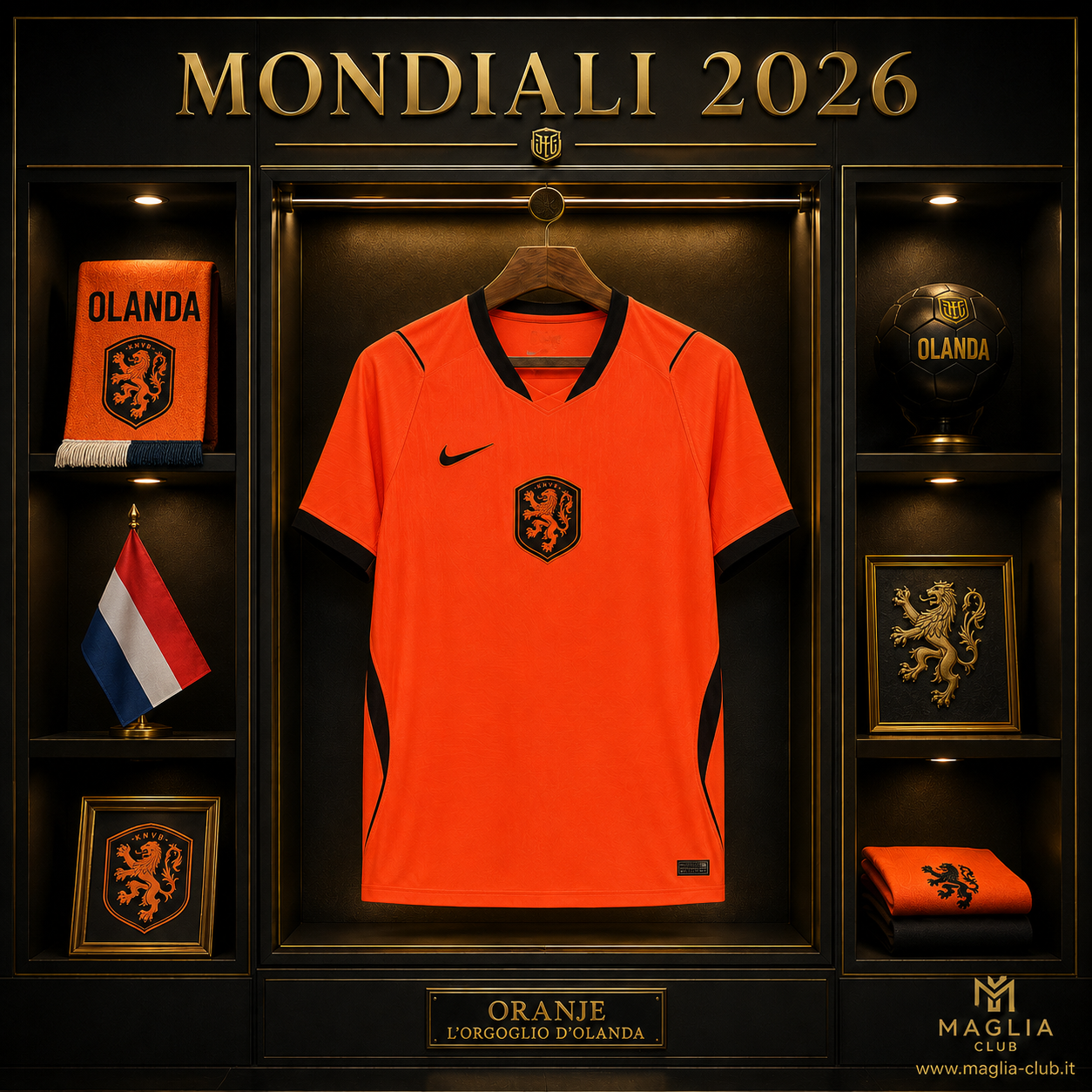 OLANDA PRIMA MAGLIA HOME CASA MONDIALI 26