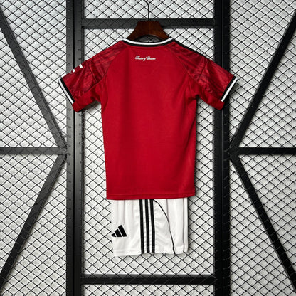 MANCHESTER UNITED KIT BIMBO PRIMA HOME CASA MAGLIA 25 / 26