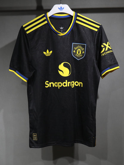 MANCHESTER UNITED TERZA MAGLIA THIRD AWAY BLACK NERO 25 / 26