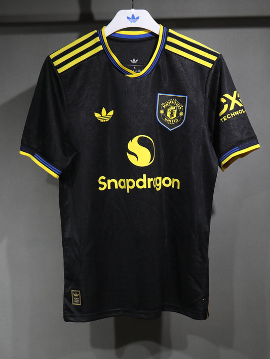MANCHESTER UNITED TERZA MAGLIA THIRD AWAY BLACK NERO 25 / 26