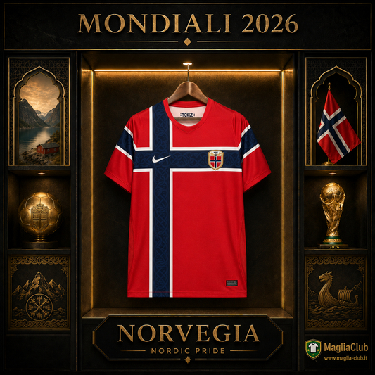 NORVEGIA PRIMA MAGLIA HOME CASA MONDIALI 26