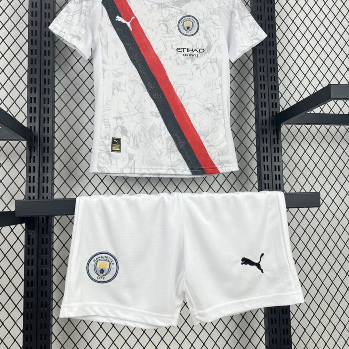 MANCHESTER CITY KIT BIMBO DIVISA SECONDA MAGLIA AWAY TRASFERTA 25 / 26