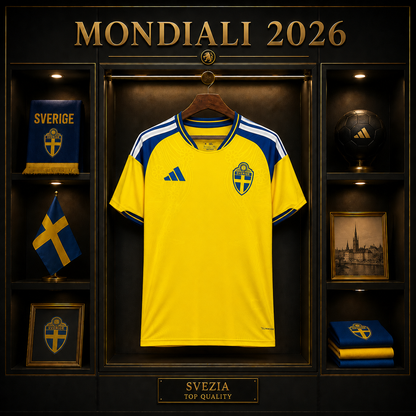SVEZIA PRIMA MAGLIA HOME CASA MONDIALI 26