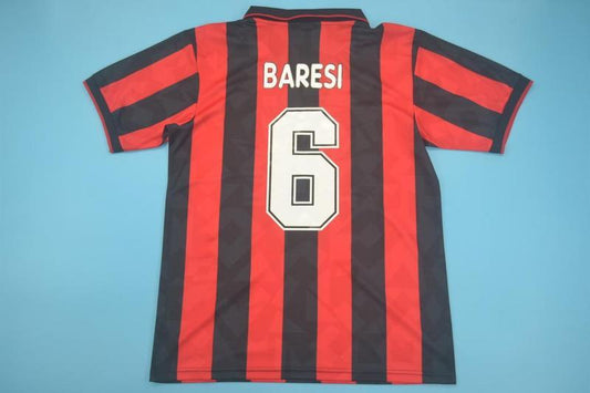 MAGLIA BARESI 6 MILAN VINTAGE STAGIONE 93 94 MOTTA