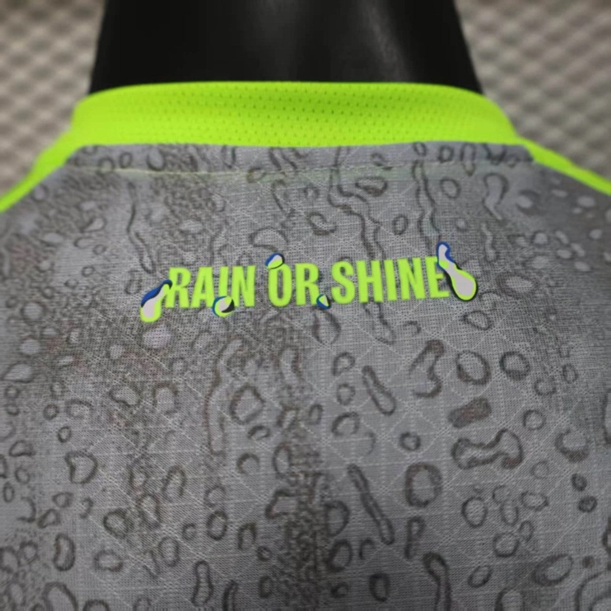 MANCHESTER CITY MAGLIA AWAY RAIN PIOGGIA GIALLO GRIGIO 25 / 26