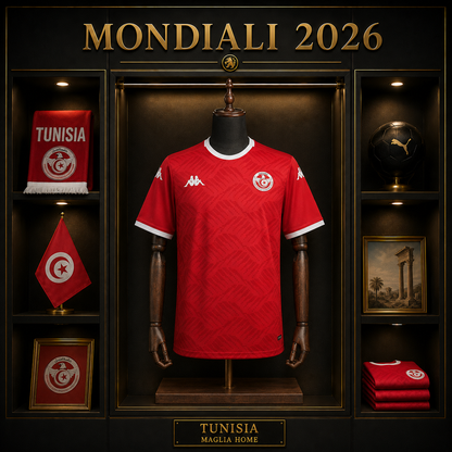 TUNISIA PRIMA MAGLIA HOME CASA MONDIALI 26