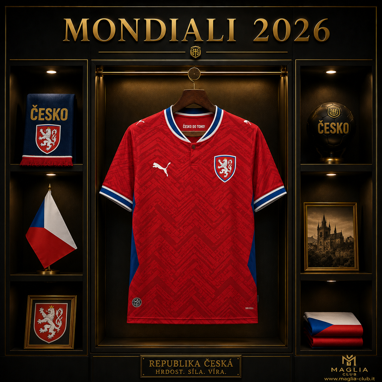 REPUBBLICA CECA PRIMA MAGLIA HOME CASA MONDIALI 26