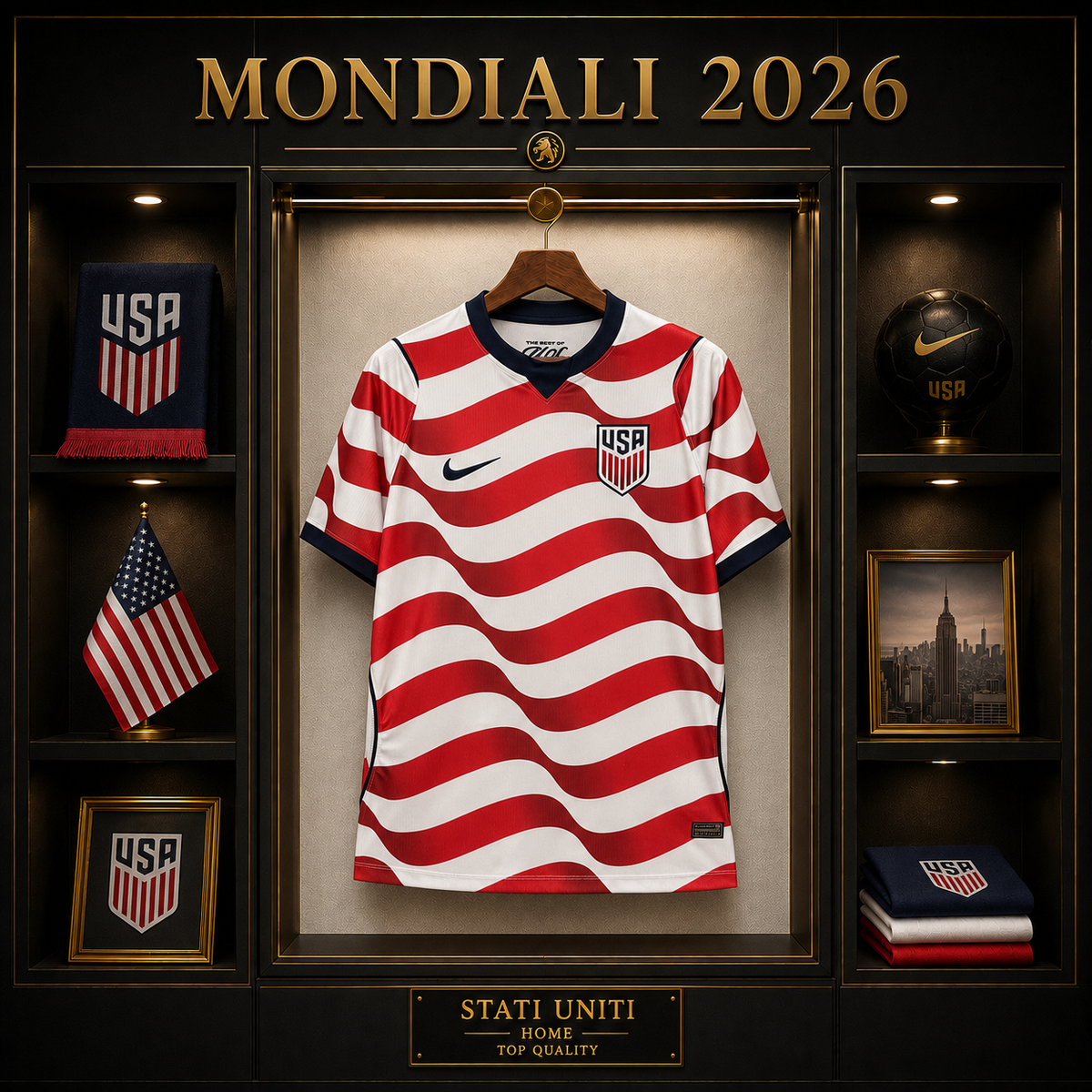 USA STATI UNITI PRIMA MAGLIA HOME CASA MONDIALI 26