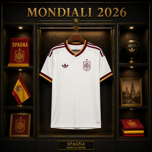 SPAGNA SECONDA MAGLIA HOME CASA MONDIALI 26