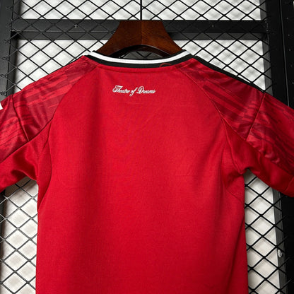 MANCHESTER UNITED KIT BIMBO PRIMA HOME CASA MAGLIA 25 / 26