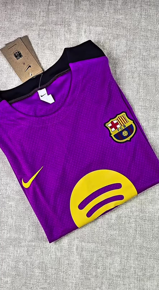 BARCELLONA KIT DIVISA ALLENAMENTO 25/26 VIOLA PURPLE MAGLIA E PANTALONCINO