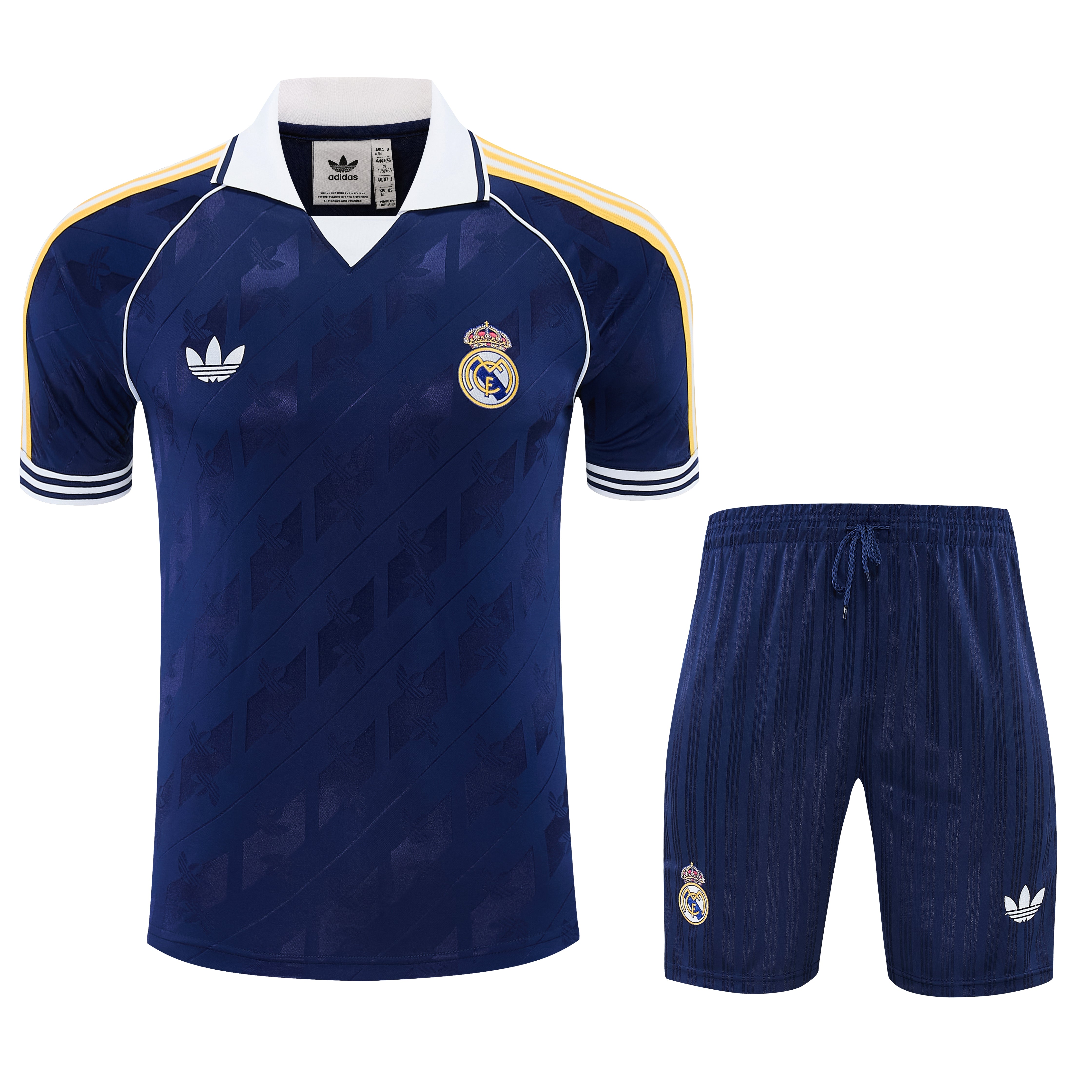 REAL MADRID KIT ALLENAMENTO BLU maglia e pantaloncino