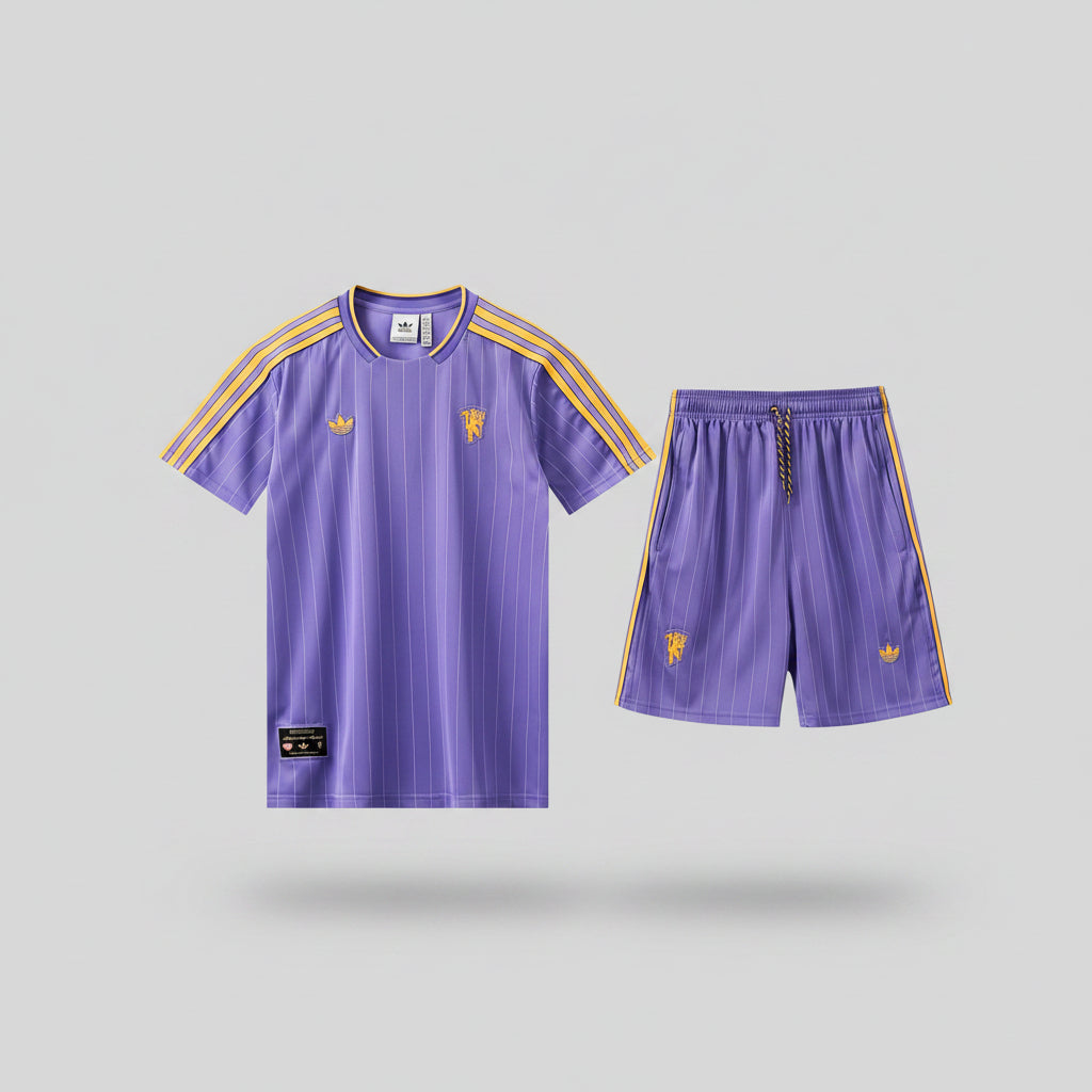 MANCHETER UNITED KIT ALLENAMENTO Viola maglia e pantaloncino