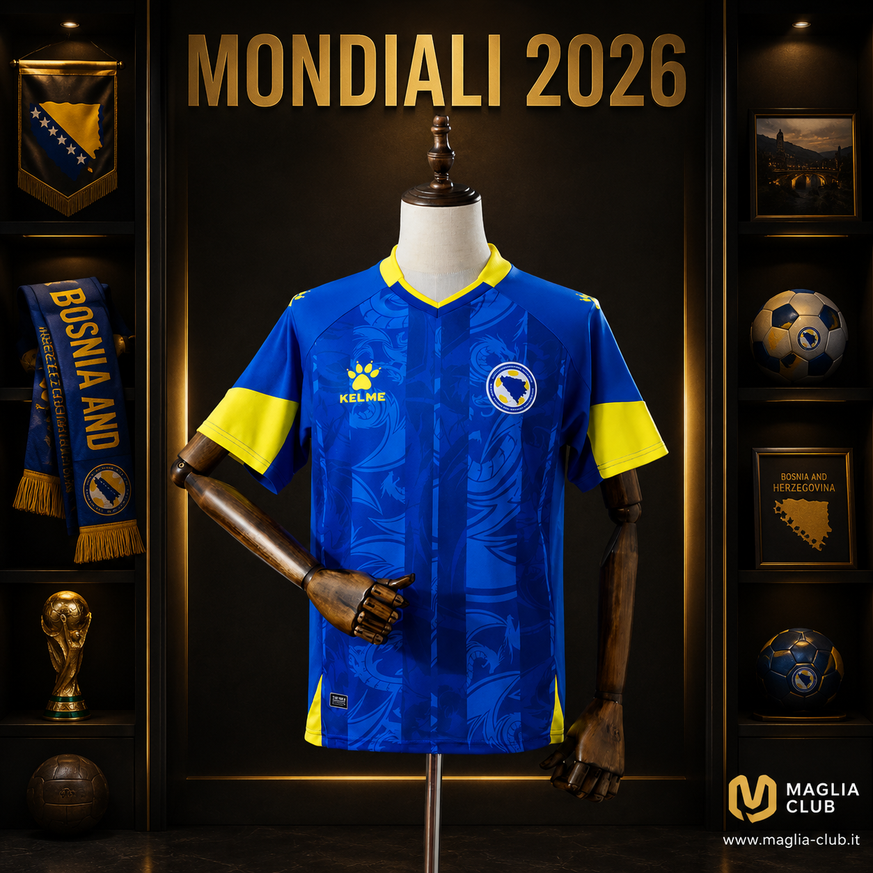 BOSNIA PRIMA MAGLIA HOME CASA MONDIALI 26
