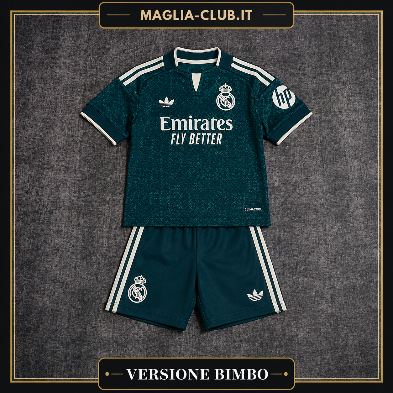 REAL MADRID KIT BIMBO SECONDA MAGLIA AWAY TRASFERTA 26 / 27