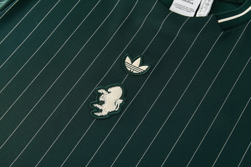 JUVENTUS KIT ALLENAMENTO Completo blu navy e verde a maniche corte (maglia e pantaloncini)
