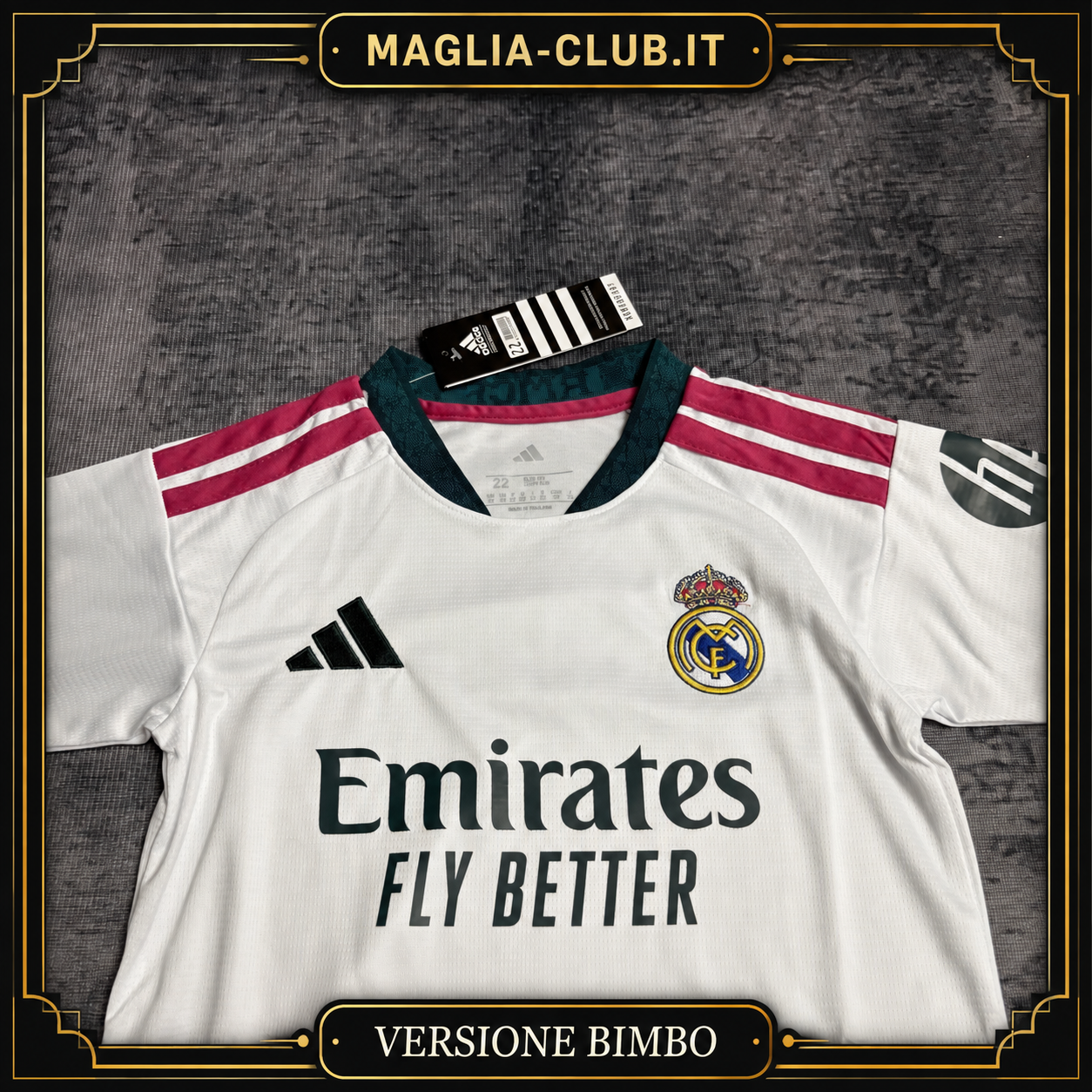 REAL MADRID KIT BIMBO PRIMA MAGLIA HOME CASA 26 / 27
