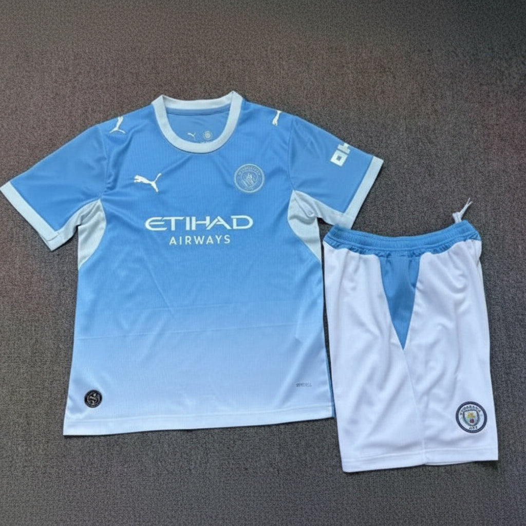 MANCHESTER CITY KIT BIMBO DIVISA PRIMA MAGLIA HOME CASA 26 / 27