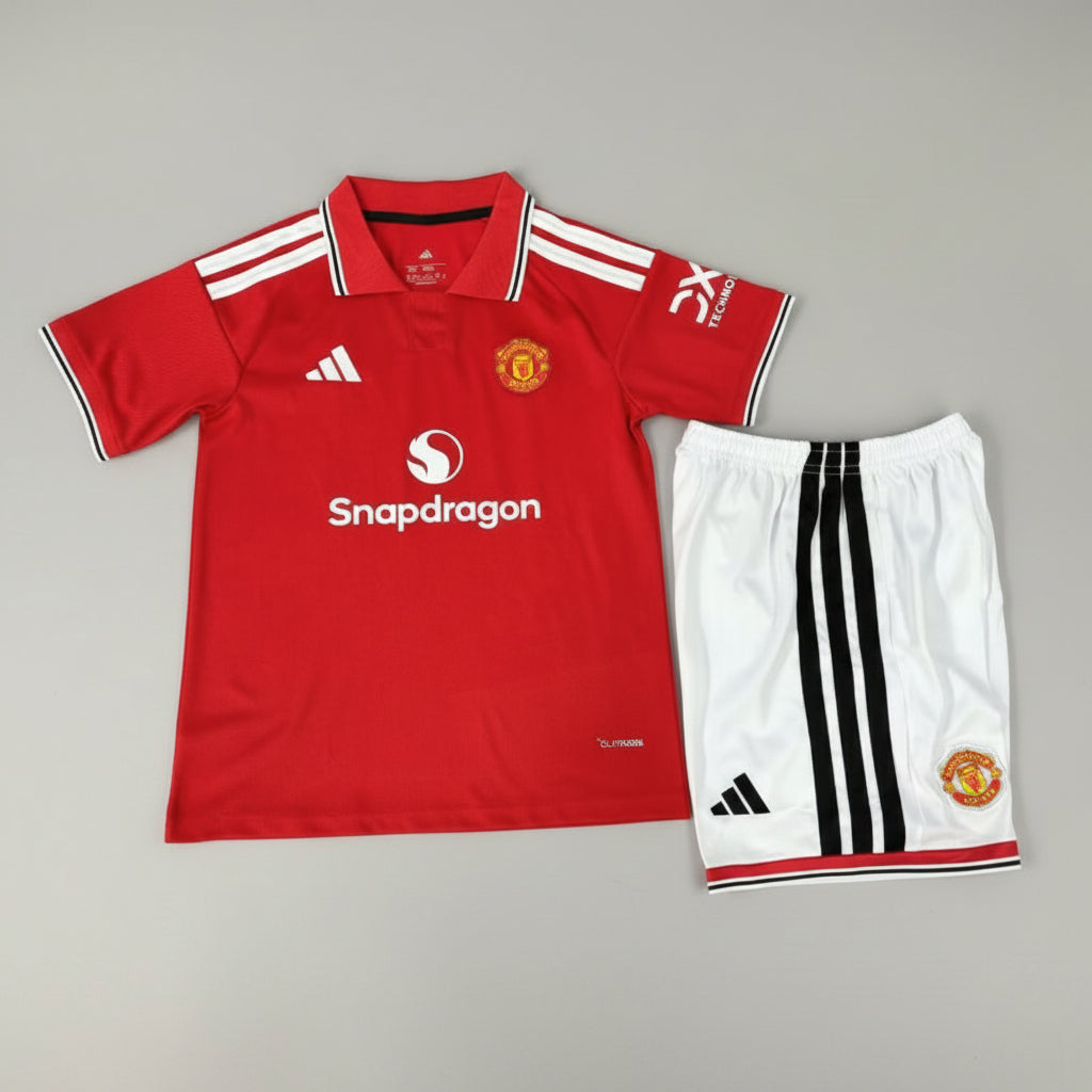 MANCHESTER UNITED KIT BIMBO PRIMA HOME CASA MAGLIA 26 / 27
