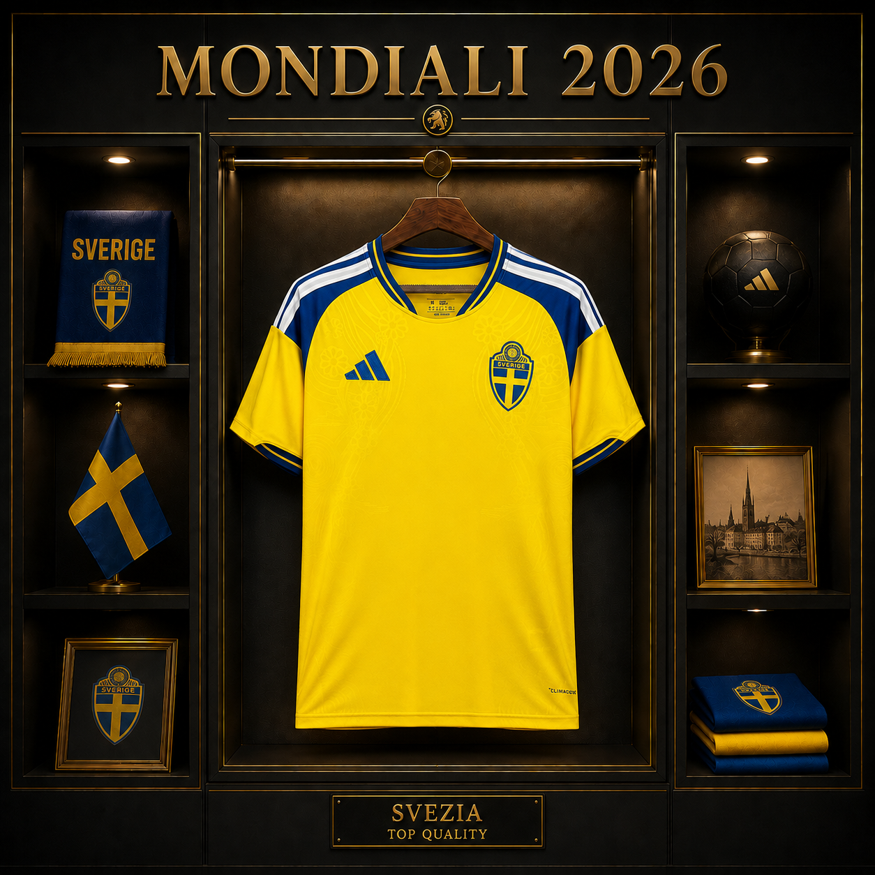 SVEZIA PRIMA MAGLIA HOME CASA MONDIALI 26